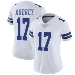 Women's Brandon Aubrey Dallas Cowboys No.17 Limited Vapor Untouchable Jersey - White
