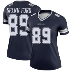 Women's Brevyn Spann-Ford Dallas Cowboys No.89 Legend Jersey - Navy