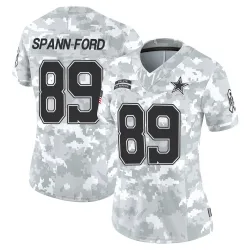 Women's Brevyn Spann-Ford Dallas Cowboys No.89 Limited 2024 Salute to Service Jersey - Arctic Camo