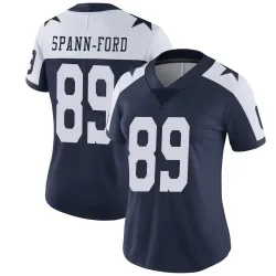 Women's Brevyn Spann-Ford Dallas Cowboys No.89 Limited Alternate Vapor Untouchable Jersey - Navy