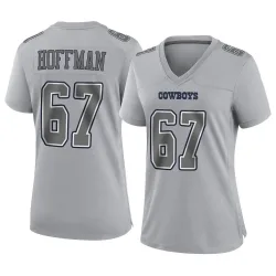 Women's Brock Hoffman Dallas Cowboys No.67 Game Atmosphere Fashion Jersey - Gray