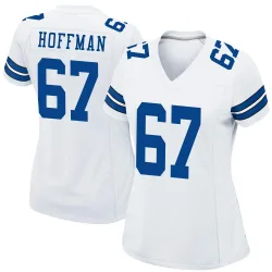 Women's Brock Hoffman Dallas Cowboys No.67 Game Jersey - White