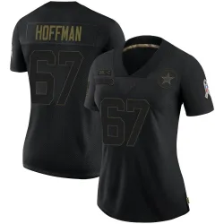 Women's Brock Hoffman Dallas Cowboys No.67 Limited 2020 Salute To Service Jersey - Black