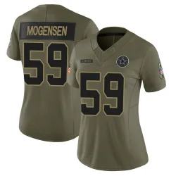 Women's Brock Mogensen Dallas Cowboys No.59 Limited 2025 Salute to Service Jersey - Olive