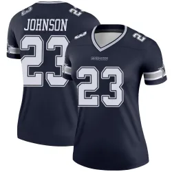 Women's Buddy Johnson Dallas Cowboys No.23 Legend Jersey - Navy
