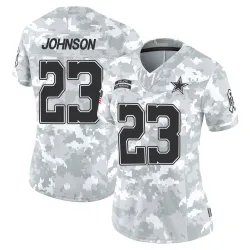 Women's Buddy Johnson Dallas Cowboys No.23 Limited 2024 Salute to Service Jersey - Arctic Camo