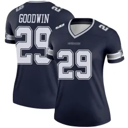Women's C.J. Goodwin Dallas Cowboys No.29 Legend Jersey - Navy