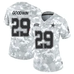 Women's C.J. Goodwin Dallas Cowboys No.29 Limited 2024 Salute to Service Jersey - Arctic Camo