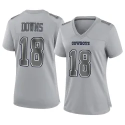 Women's Caleb Downs Dallas Cowboys No.18 Game Atmosphere Fashion Jersey - Gray
