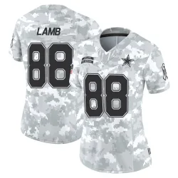 Women's CeeDee Lamb Dallas Cowboys No.88 Limited 2024 Salute to Service Jersey - Arctic Camo