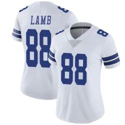 Women's CeeDee Lamb Dallas Cowboys No.88 Limited Vapor Untouchable Jersey - White