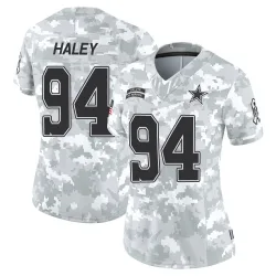 Women's Charles Haley Dallas Cowboys No.94 Limited 2024 Salute to Service Jersey - Arctic Camo