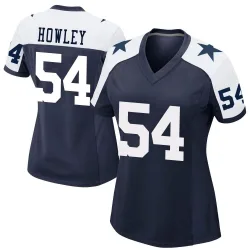 Women's Chuck Howley Dallas Cowboys No.54 Game Alternate Jersey - Navy