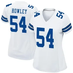 Women's Chuck Howley Dallas Cowboys No.54 Game Jersey - White