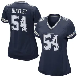Women's Chuck Howley Dallas Cowboys No.54 Game Team Color Jersey - Navy