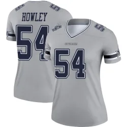 Women's Chuck Howley Dallas Cowboys No.54 Legend Inverted Jersey - Gray