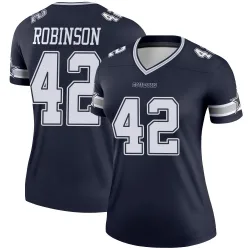 Women's Curtis Robinson Dallas Cowboys No.42 Legend Jersey - Navy