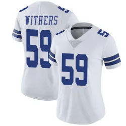 Women's D.J. Withers Dallas Cowboys No.59 Limited Vapor Untouchable Jersey - White