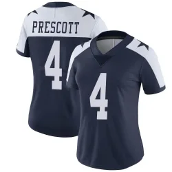 Women's Dak Prescott Dallas Cowboys No.4 Limited Alternate Vapor Untouchable Jersey - Navy