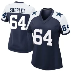 Women's Dakoda Shepley Dallas Cowboys No.64 Game Alternate Jersey - Navy