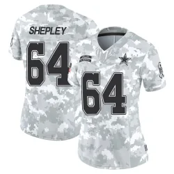 Women's Dakoda Shepley Dallas Cowboys No.64 Limited 2024 Salute to Service Jersey - Arctic Camo