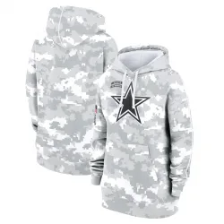 Women's Dallas Cowboys No. 2024 Salute To Service Club Fleece Pullover Hoodie - Arctic Camo