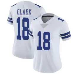 Women's Damone Clark Dallas Cowboys No.18 Limited Vapor Untouchable Jersey - White