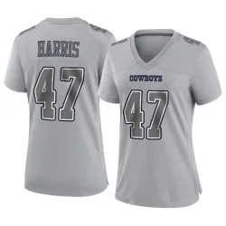 Women's Darius Harris Dallas Cowboys No.47 Game Atmosphere Fashion Jersey - Gray