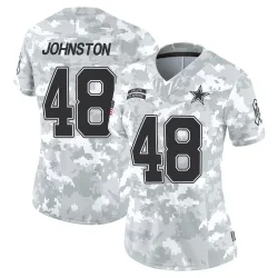 Women's Daryl Johnston Dallas Cowboys No.48 Limited 2024 Salute to Service Jersey - Arctic Camo