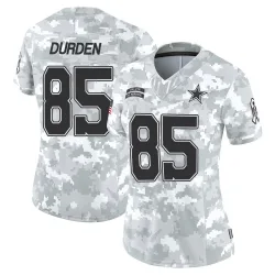 Women's David Durden Dallas Cowboys No.85 Limited 2024 Salute to Service Jersey - Arctic Camo