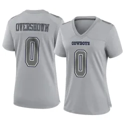 Women's DeMarvion Overshown Dallas Cowboys No.0 Game Atmosphere Fashion Jersey - Gray
