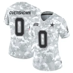 Women's DeMarvion Overshown Dallas Cowboys No.0 Limited 2024 Salute to Service Jersey - Arctic Camo