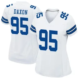 Women's Denzel Daxon Dallas Cowboys No.95 Game Jersey - White