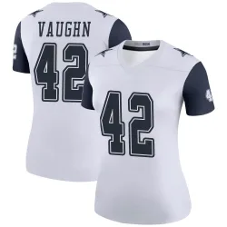 Women's Deuce Vaughn Dallas Cowboys No.42 Legend Color Rush Jersey - White