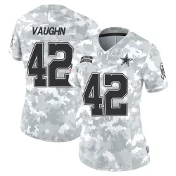 Women's Deuce Vaughn Dallas Cowboys No.42 Limited 2024 Salute to Service Jersey - Arctic Camo