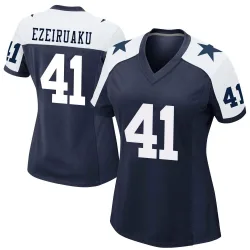 Women's Donovan Ezeiruaku Dallas Cowboys No.41 Game Alternate Jersey - Navy