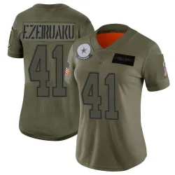 Women's Donovan Ezeiruaku Dallas Cowboys No.41 Limited 2019 Salute to Service Jersey - Camo