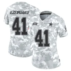 Women's Donovan Ezeiruaku Dallas Cowboys No.41 Limited 2024 Salute to Service Jersey - Arctic Camo