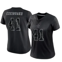 Women's Donovan Ezeiruaku Dallas Cowboys No.41 Limited Reflective Jersey - Black