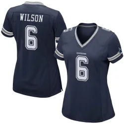 Women's Donovan Wilson Dallas Cowboys No.6 Game Team Color Jersey - Navy