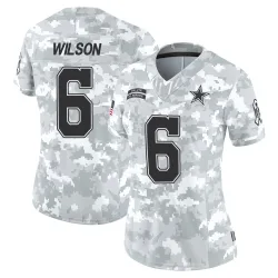 Women's Donovan Wilson Dallas Cowboys No.6 Limited 2024 Salute to Service Jersey - Arctic Camo