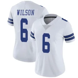 Women's Donovan Wilson Dallas Cowboys No.6 Limited Vapor Untouchable Jersey - White