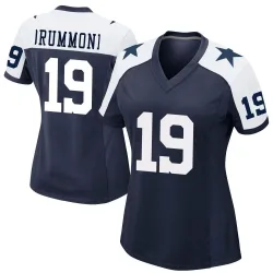Women's Dontario Drummond Dallas Cowboys No.19 Game Alternate Jersey - Navy