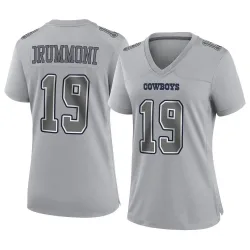Women's Dontario Drummond Dallas Cowboys No.19 Game Atmosphere Fashion Jersey - Gray