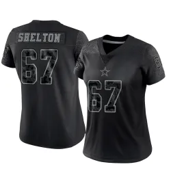 Women's Drew Shelton Dallas Cowboys No.67 Limited Reflective Jersey - Black