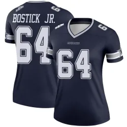 Women's Earl Bostick Jr. Dallas Cowboys No.64 Legend Jersey - Navy