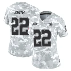 Women's Emmitt Smith Dallas Cowboys No.22 Limited 2024 Salute to Service Jersey - Arctic Camo