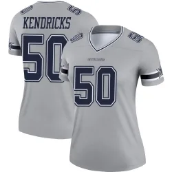 Women's Eric Kendricks Dallas Cowboys No.50 Legend Inverted Jersey - Gray