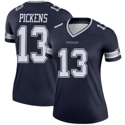 Women's George Pickens Dallas Cowboys No.13 Legend Jersey - Navy
