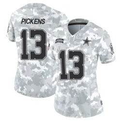 Women's George Pickens Dallas Cowboys No.13 Limited 2024 Salute to Service Jersey - Arctic Camo